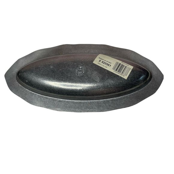 Wilton Armatale 13" Reggae Pewter Divided Platter Serving Discontinued New - Picture 5 of 6